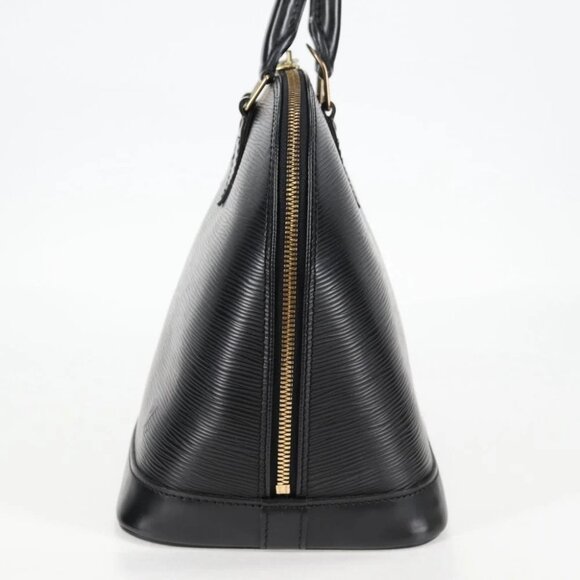 LOUIS VUITTON Epi Alma Hand Bag Black LV - Picture 3 of 14